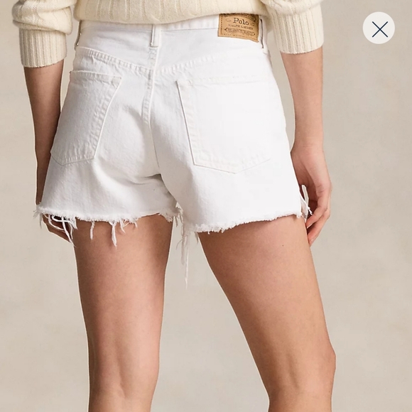 Polo Ralph Lauren White Denim Crosby Short Size 26 - Picture 3 of 12
